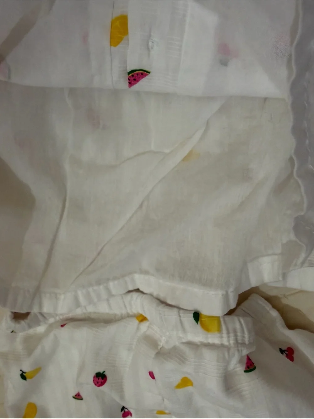Little Me Fruit-Print Baby Two-Piece Set 3 months